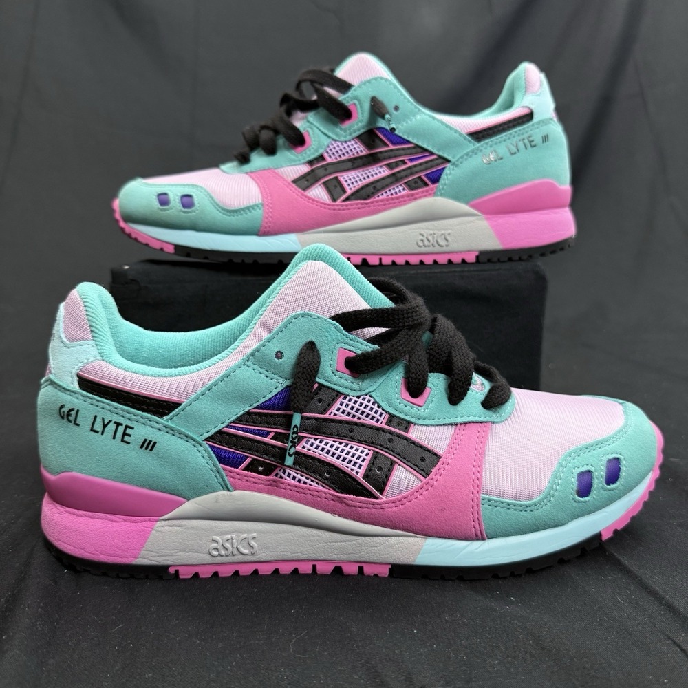 Size 7.5 Asics Gel-Lyte III OG Lilac Tech Dragon Fruit Mens Shoes 1201A051-500